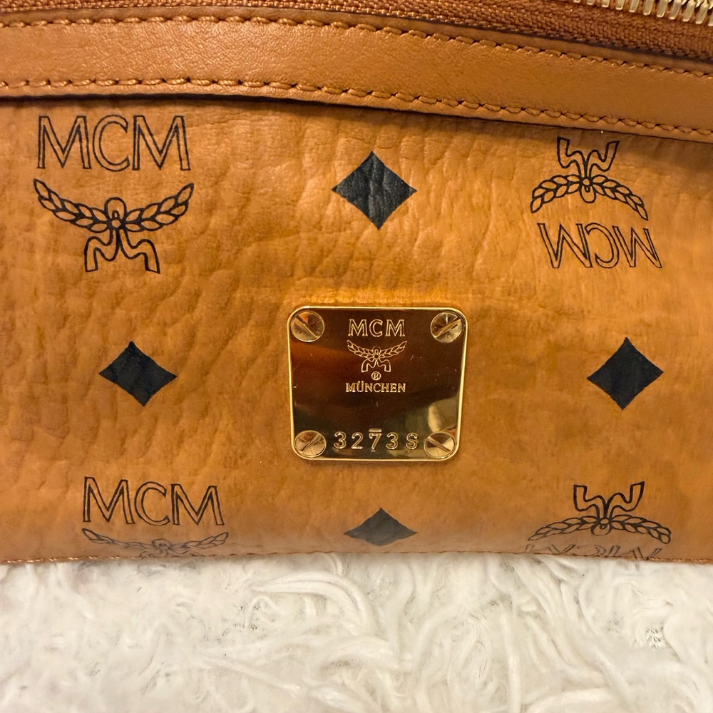 MCM Tan Logo Crossbody Bag - Picture 2 of 4